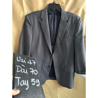 ❣️áo vest blazer nam xám 1 lớp 1m65 2hands ❣️