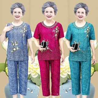  Bộ quần áo cho người già cao tuổi bộ mặc nhà cho bà phụ nữ trung niên 