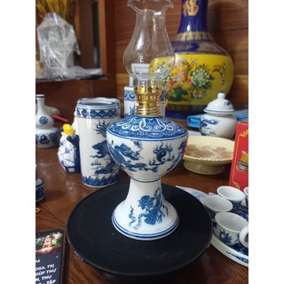 Đèn dầu sứ Bát Tràng