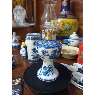 Đèn dầu sứ Bát Tràng