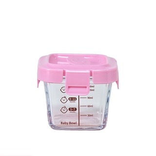 Hộp trữ thức ăn dặm thủy tinh cho bé chia vạch 120ml