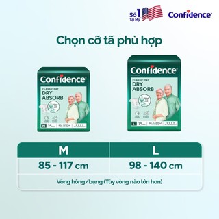 [TẶNG KHĂN ƯỚT HUGGIES] Tã quần/ Tã dán người lớn CONFIDENCE size M, L