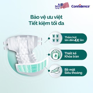[TẶNG KHĂN ƯỚT HUGGIES] Tã quần/ Tã dán người lớn CONFIDENCE size M, L