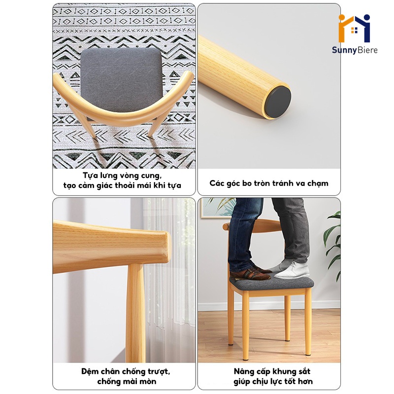 SUNNY Ghế làm việc đệm phong cách Bắc Âu đại thích hợp mọi không gian Ghế tựa lưng | BigBuy360 - bigbuy360.vn