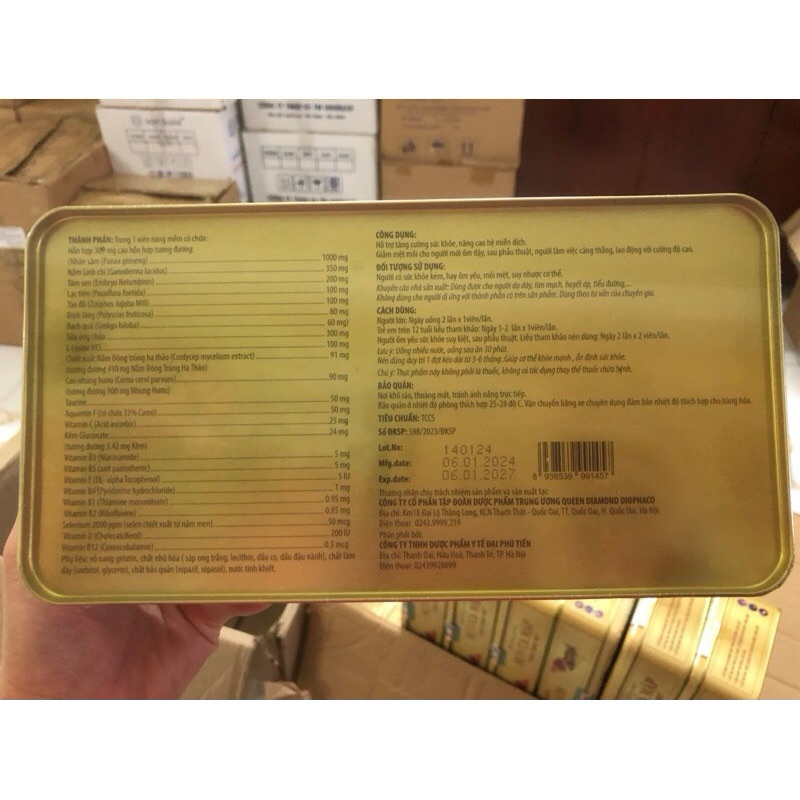 VIÊN ĐẠM HỒNG SÂM LINH CHI NHUNG HƯƠU GINSENG LINZCHI ROYAL GOLD HÀN QUỐC- Giúp Nâng Cao Hệ Miễn Dịch