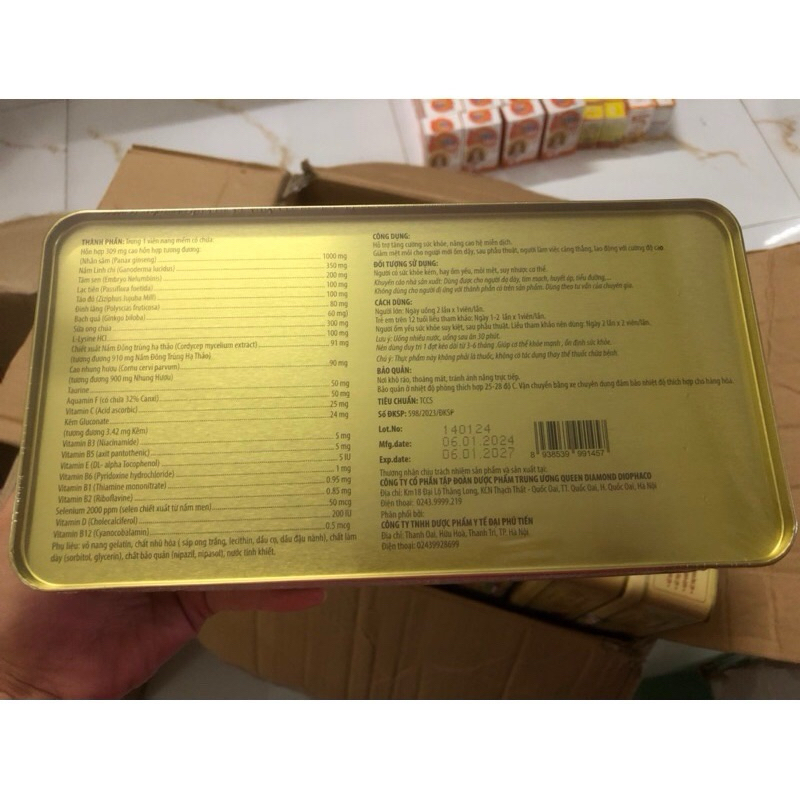 VIÊN ĐẠM HỒNG SÂM LINH CHI NHUNG HƯƠU GINSENG LINZCHI ROYAL GOLD HÀN QUỐC- Giúp Nâng Cao Hệ Miễn Dịch