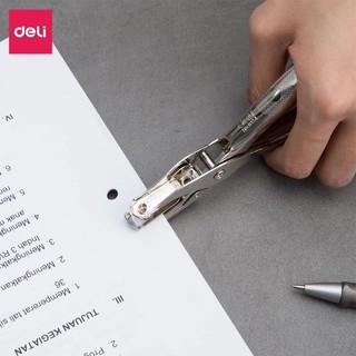 Kìm bấm đục lỗ giấy Deli dụng cụ bấm lỗ giấy cầm tay