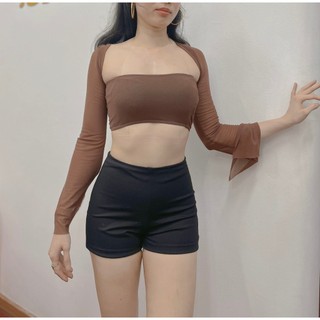 Quần đùi cạp cao