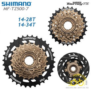 Líp vặn líp 7 xe đạp SHIMANO MF TZ500 14-28T / 14-34T - Hàng chính Hãng