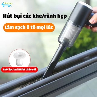 Máy hút bụi tích điện 2 in 1 cầm tay mini hút cực mạnh-Máy hút bụi không dây tiện lợi di chuyển lau bàn thờ, oto t