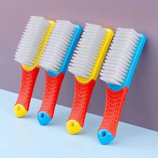 Combo Giá Sỉ 4 Bàn Chải Đa Năng Vệ Sinh Sên Xích, Đánh Ghế Da Ô Tô, Vệ Sinh Giầy Dép Quần Áo Cán Cầm Tay Chuyển Dụng
