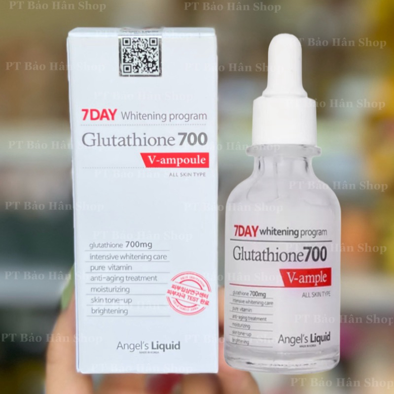 Serum Trắng Da 7Day Whitening Program Glutathione 700 V-ampoule