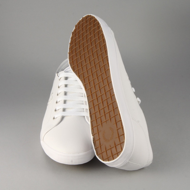 [Hỏa tốc]Giày thể thao unisex Sz37,38 Leather Sneaker Fred Perry  chính hãng 100%