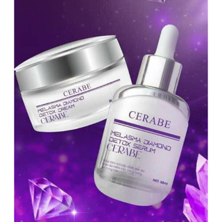 Combo Serum và Kem Nám Tàn Nhang, giảm nếp nhăn vip Cerabe Serum dưỡng trắng da mờ nám 30ml, Kem mờ nám sạm 30gram
