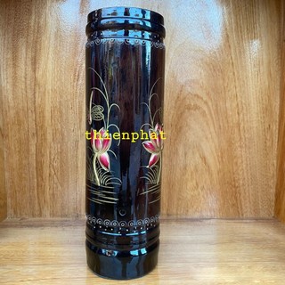 Ống đựng Nhang gỗ tràm cao 32cm
