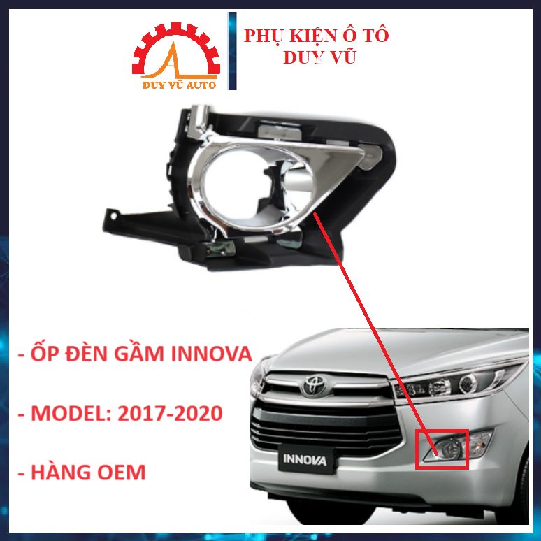 ỐP ĐÈN GẦM INNOVA 2017 2018 2019 2020 DƯỠNG ĐÈN GẦM TOYOTA INNOVA