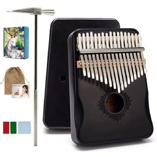 Đàn Kalimba 17 Phím Gỗ Mahogany Nguyên Khối Chất Lượng + Full phụ kiện