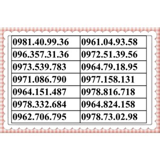 Sim viettell đầu 09 giá rẻ