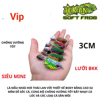 Mồi lure nhai hơi Toman , mồi câu lure cá lóc cá chẽm Thái Lan siêu nhậy