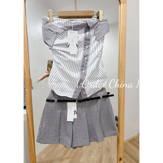 Áo cúp ngực kẻ cá tính zara xuất