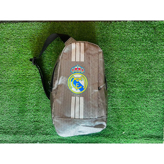 TÚI REAL MADRID XÁM đeo chéo 2 ngăn ( túi đựng giày đá banh , phụ kiện thể thao )