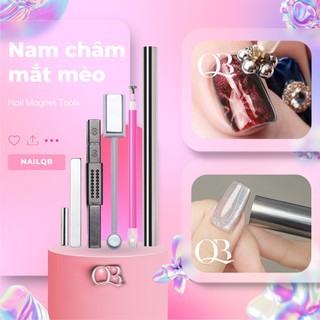 Bút nam châm mắt mèo 2 đầu tạo hình hoa thanh nam châm tạo hiệu ứng mắt mèo 3D cho móng - cây đẩy mắt mèo đa năng