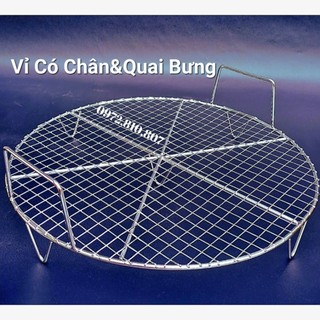 Vỉ Nướng/ Hấp loại lớn, có cả chân đế và quai cầm
