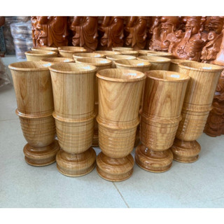 Ống đựng nhang gỗ gỏ cao 25cm