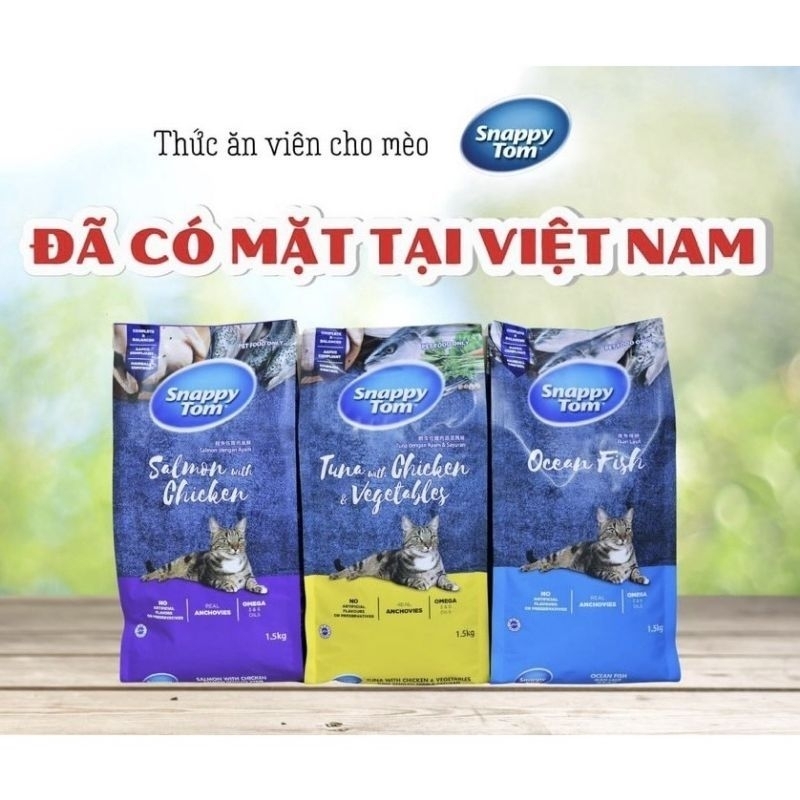 (FREESHIP)Hạt Snappy tom cho mèo bao xá 8kg