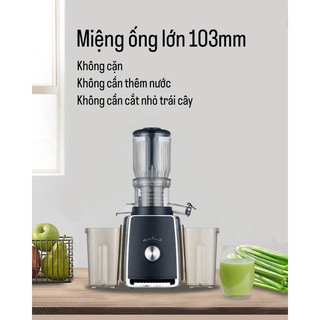 Máy ép chậm - máy ép trái cây - ép nguyên quả kiệt bã - bảo hành 24 tháng