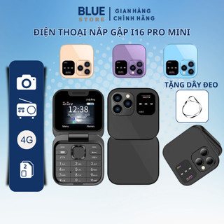  Điện Thoại Mini Thông Minh Nắp Gập SERVO i16 Pro - 2 Sim 4G 2 Sóng Nghe Gọi Quay Phim Chụp Ảnh,Màn Hình Led Thông Báo 