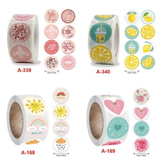 Cuộn 500 tem Sticker in màu tự dính 2.5cm