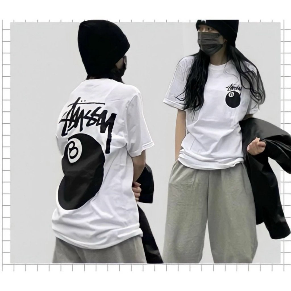 Áo Thun Unisex In Hình Quả Bóng , Áo Phông Nam Nữ Stussy 8Ball Siêu Hot T15 | BigBuy360 - bigbuy360.vn