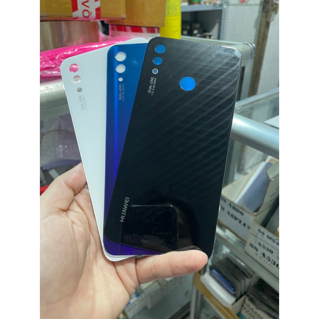 Kính lưng thay thế cho điện thoại huawei nova 3i xanh, trang, đen/ kính lưng huawei nova 3i