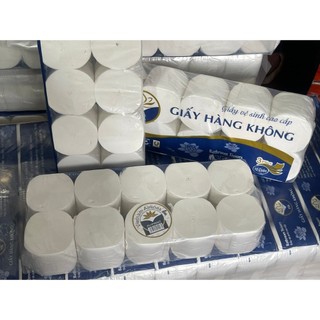 Bịch 10 cuộn giấy vệ sinh dai mịn 3 lớp - Nặng 1kg