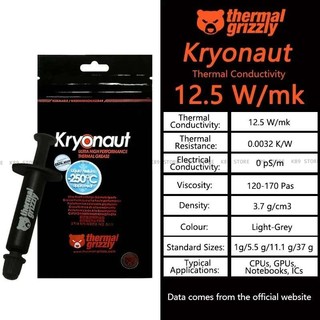 Thermal Grizzly Kryonaut 1g, Keo tản nhiệt CPU , VGA Thương hiệu Đức Chính Hãng