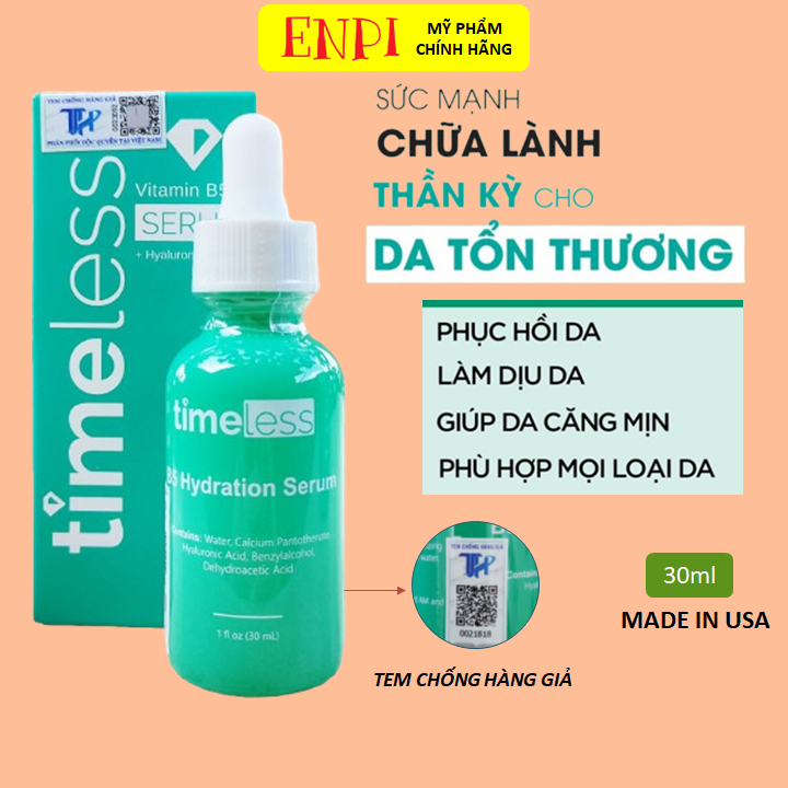 [Hàng cty có tem] Hồi phục da Timeless Vitamin B5 Serum