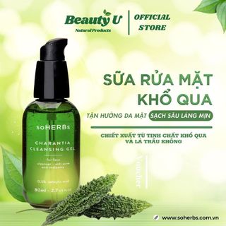 Sữa Rửa Mặt Dạng Gel Tinh Chất Khổ Qua Cho Da Dầu Mụn , Nhạy Cảm Soherbs 80ml Giảm Mụn Mờ Thâm , Cấp Ẩm Làm Sạch Da