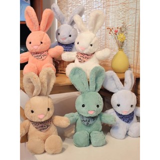 Thỏ quàng khăn, thỏ bông JELLYCAT BUNNY cao cấp cho bé, chất mềm mịn an toàn 35cm