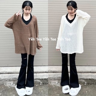 (From Rộng ) Set 2 món áo lưới + áo yếm chuẩn From rộng dấu quần