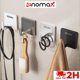Móc dán tường chịu lực siêu dính ENOMAX, chất liệu inox 304, lắp đặt không cần khoan. Bảo hành 1 năm