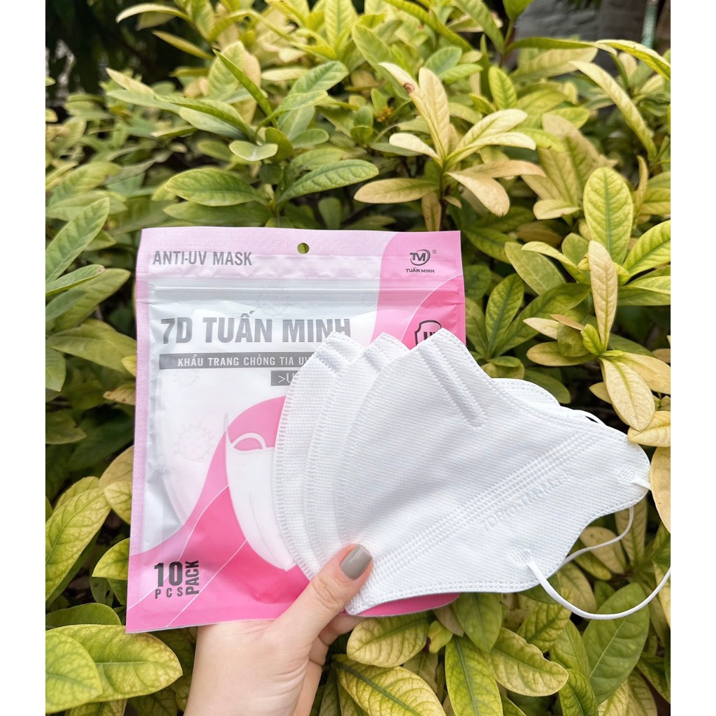 Thùng 50 Chiếc khẩu trang 7D 4 lớp kháng khẩu mẫu dày dặn che kín cho mùa hè