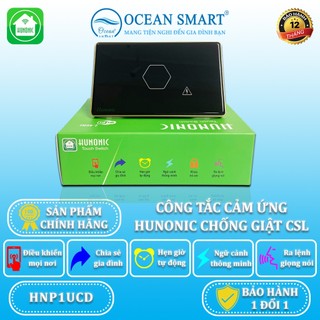Công tắc thông minh wifi, công tắc chống giật cho bình nóng lạnh hunonic - hnp1u