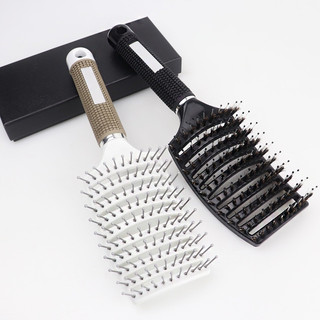 Lược bàn chải tóc uốn, lược bán nguyệt, lược gỡ rối, tạo độ phồng tóc bản _ssbn