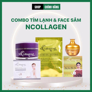Combo kem sâm +kem tím lạnh ncolagen