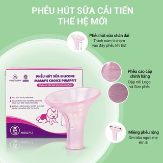 Phễu hút sữa silicon Mama's Choice chính hãng an toàn | Dùng cho máy Medela, Spectra, Avent, Unimom, Rozabi, Cimilre