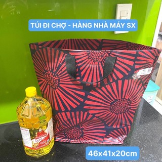 Túi Đi Chợ Bảo Vệ Môi Trường Không Khóa Tráng Nhựa Nguyên Sinh Hàng Nhà Máy Tái Sử Dụng Nhiều Lần