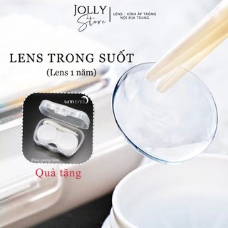Lens cận trong suốt từ 1-8 độ kính áp tròng jolly store