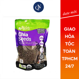 Hạt Chia Úc 1KG Absolute Chuẩn Organic Loại 1 Sạch Đều Đẹp Ăn Kiêng ( Nấu chè/Trà thanh nhiệt,..)