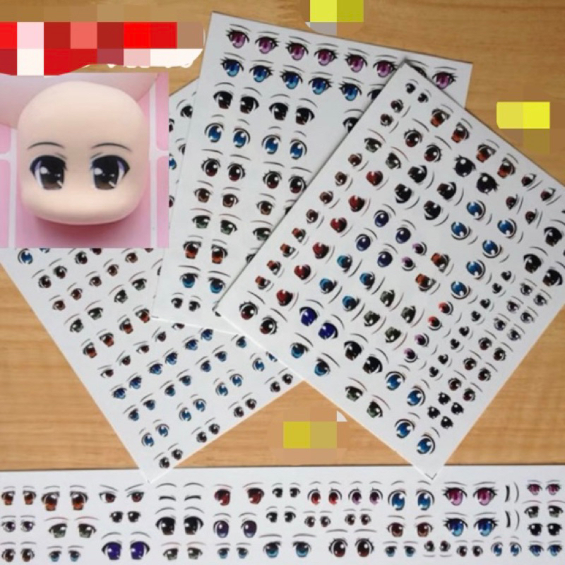 MIẾNG DÁN MẮT CHIBI TẠO HÌNH ĐẤT SÉT